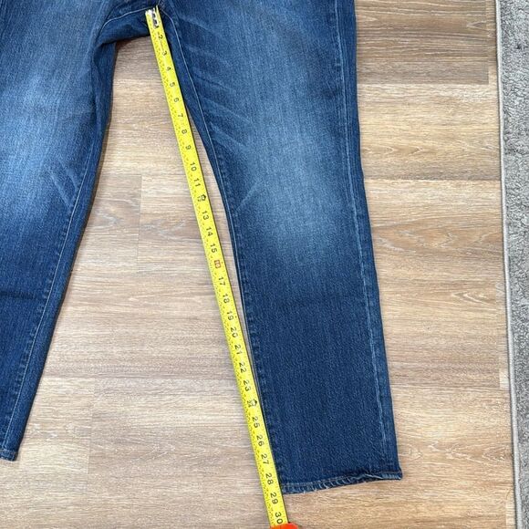 Madewell Blue The High Rise Slim Boy Jean Sz 32 - Picture 3 of 10